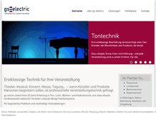 Tablet Screenshot of gs-electric.com
